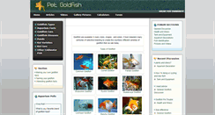 Desktop Screenshot of petgoldfish.net