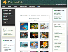Tablet Screenshot of petgoldfish.net